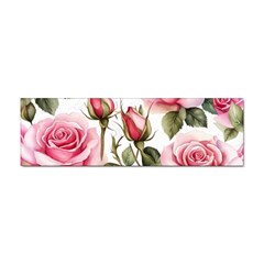 Flower Rose Pink Sticker (bumper) by Ravend