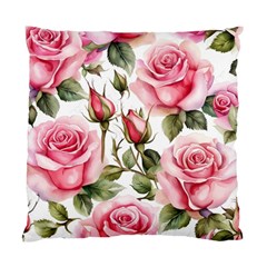 Flower Rose Pink Standard Cushion Case (two Sides) by Ravend