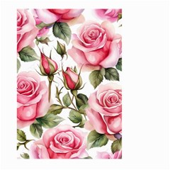 Flower Rose Pink Large Garden Flag (two Sides) by Ravend