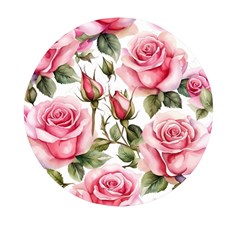 Flower Rose Pink Mini Round Pill Box (pack Of 3) by Ravend