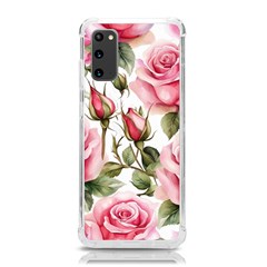 Flower Rose Pink Samsung Galaxy S20 6 2 Inch Tpu Uv Case by Ravend