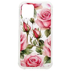 Flower Rose Pink Iphone 12 Mini Tpu Uv Print Case	 by Ravend