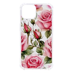 Flower Rose Pink Iphone 13 Tpu Uv Print Case by Ravend