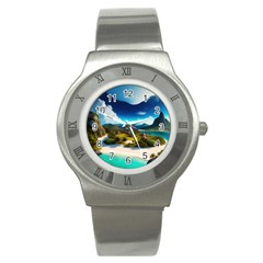 Beach Island Nature Stainless Steel Watch by Ravend