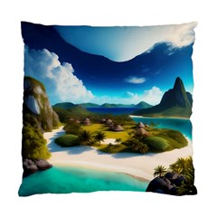 Beach Island Nature Standard Cushion Case (one Side) by Ravend