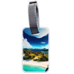 Beach Island Nature Luggage Tag (two Sides) by Ravend