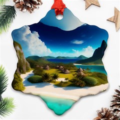 Beach Island Nature Ornament (snowflake)