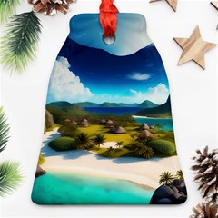 Beach Island Nature Bell Ornament (two Sides) by Ravend