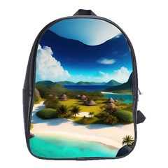 Beach Island Nature School Bag (xl) by Ravend