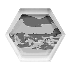 Beach Island Nature Hexagon Wood Jewelry Box by Ravend