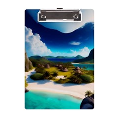 Beach Island Nature A5 Acrylic Clipboard by Ravend