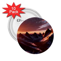 Landscape Mountains Nature 2 25  Buttons (10 Pack)  by Ravend