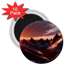 Landscape Mountains Nature 2 25  Magnets (10 Pack)  by Ravend