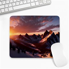 Landscape Mountains Nature Large Mousepad by Ravend