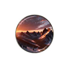 Landscape Mountains Nature Hat Clip Ball Marker by Ravend