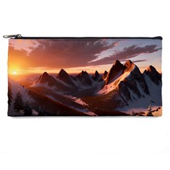 Landscape Mountains Nature Pencil Case by Ravend