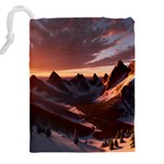 Landscape Mountains Nature Drawstring Pouch (4XL) Back