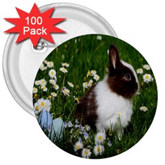 Rabbit 3  Buttons (100 Pack)  by artworkshop