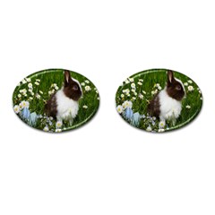 Rabbit Cufflinks (oval) by artworkshop