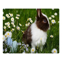 Rabbit Premium Plush Fleece Blanket (large) by artworkshop