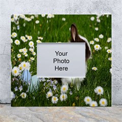 Rabbit White Wall Photo Frame 5  X 7  by artworkshop