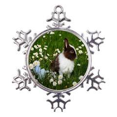 Rabbit Metal Large Snowflake Ornament by artworkshop