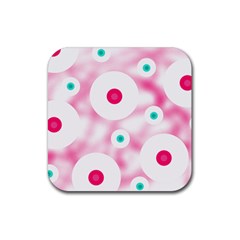 Wallpaper Pink Rubber Coaster (square) by Luxe2Comfy