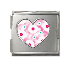 Wallpaper Pink Mega Link Heart Italian Charm (18mm)