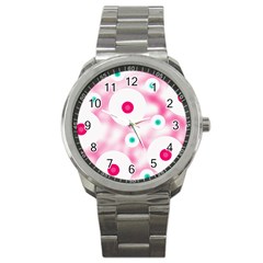 Wallpaper Pink Sport Metal Watch by Luxe2Comfy