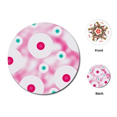 Wallpaper Pink Playing Cards Single Design (round) by Luxe2Comfy