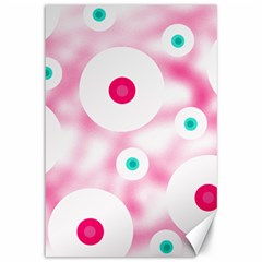 Wallpaper Pink Canvas 12  X 18  by Luxe2Comfy