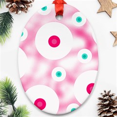 Wallpaper Pink Oval Ornament (two Sides)