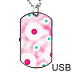 Wallpaper Pink Dog Tag USB Flash (One Side) Front