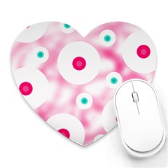 Wallpaper Pink Heart Mousepad