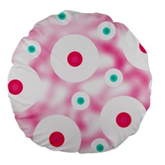 Wallpaper Pink Large 18  Premium Flano Round Cushions