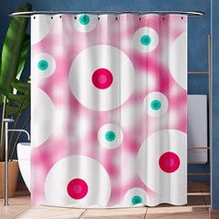 Wallpaper Pink Shower Curtain 60  X 72  (medium)  by Luxe2Comfy