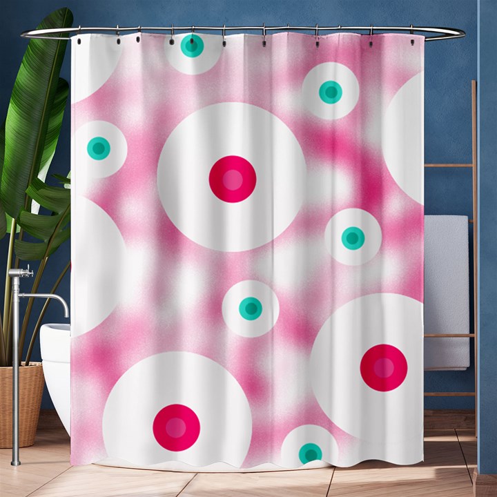 Wallpaper Pink Shower Curtain 60  x 72  (Medium) 