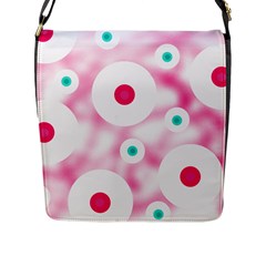 Wallpaper Pink Flap Closure Messenger Bag (l) by Luxe2Comfy