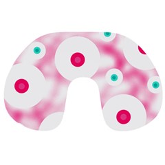 Wallpaper Pink Travel Neck Pillow by Luxe2Comfy