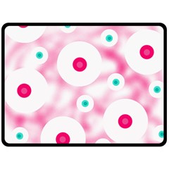 Wallpaper Pink Two Sides Fleece Blanket (large) by Luxe2Comfy