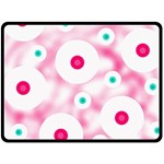 Wallpaper Pink Two Sides Fleece Blanket (Large) 80 x60  Blanket Back