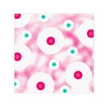 Wallpaper Pink Square Satin Scarf (30  x 30 ) Front