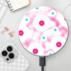 Wallpaper Pink Wireless Fast Charger(white) by Luxe2Comfy