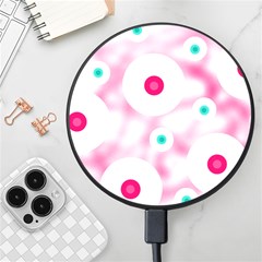 Wallpaper Pink Wireless Fast Charger(black) by Luxe2Comfy