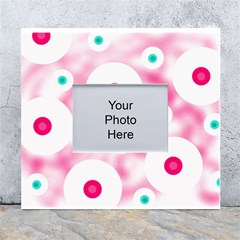 Wallpaper Pink White Wall Photo Frame 5  X 7 