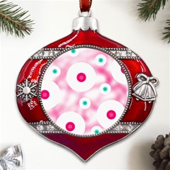 Wallpaper Pink Metal Snowflake And Bell Red Ornament by Luxe2Comfy