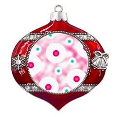 Wallpaper Pink Metal Snowflake And Bell Red Ornament by Luxe2Comfy