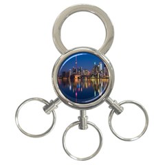 Seaside River 3-ring Key Chain by artworkshop