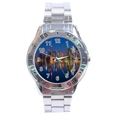 Seaside River Stainless Steel Analogue Watch by artworkshop