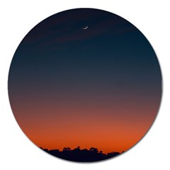 Sky Gradient Magnet 5  (round) by artworkshop